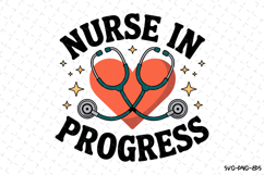 Nurse in progress Svg | Nurse Svg | Svg Cut Files Product Image 1