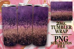 Shiny Floral Leopard Tumbler Design: Sublimation - 20oz Product Image 1