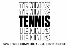 Tennis SVG | Stacked SVG Product Image 2