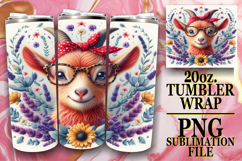 Bright Mornings 20oz tumbler wrap, Cute Animals Product Image 1