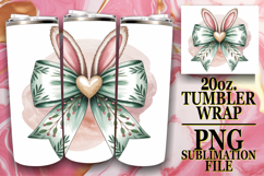 Bright Nights 20oz tumbler wrap, Easter Bow Product Image 1