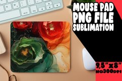 Unique 3D Marble Flower Mouse Pad Design Product Image 1