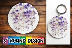 Unique Floral Sublimation Circle Assortment Product Image 1