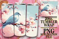 Lively adventures 20oz tumbler wrap, Birds Product Image 1