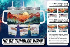 Golden Garden Path Tumbler Wrap Design: Glitter Sublimation Product Image 1