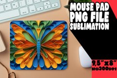 Fluttering Spring Blossom Sublimation Mouse Pad - 3D Product Image 1