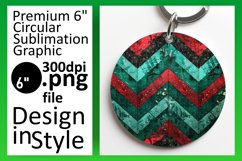 Vibrant Glitter Stripe Round Design Art Product Image 1