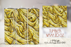 Yellow abstract crumpled paper straight tumbler 20oz wrap Product Image 1