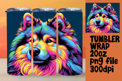 ELEGANT 20oz Tumbler PNG Design , Dog Product Image 1