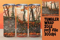 Fall Watercolor Wrap | 20oz Tumbler Sublimation Pattern Product Image 1