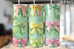Spring Fling Bow Tumbler Wrap -High Quality 300 Dpi Product Image 1