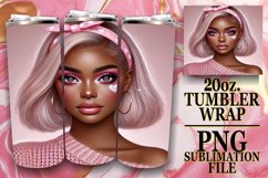 Cheerful evenings 20oz tumbler wrap, Love Girl Product Image 1