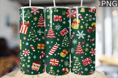 Christmas Tree Tumbler Wrap -High Quality 300 Dpi Product Image 1