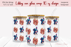 Valentines day pattern Libbey Can Glass Wrap 16oz design png Product Image 1