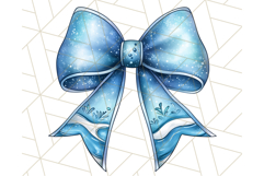 Watercolor Summer Bow Clipart PNG, Coquette Bright Bow Png Product Image 3