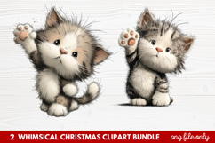 Whimsical Christmas Clipart | Cute Festive Holiday PNG Product Image 1