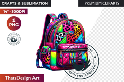 Girly Back to School teacher classroom suply PNG Clipart Product Image 1