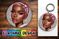 Radiant Circle Ornaments Design PNG, Love Girl Product Image 1