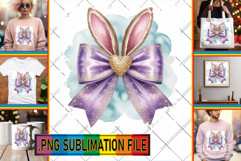 Cozy TSHIRT Designs Ideas PNG, Easter Bow Product Image 1