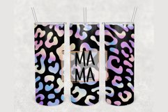 Mama Holographic Leopard 20 oz sublimation design tumbler Product Image 1