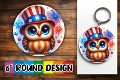 Sweet Round Ornaments Design, USA Animals Product Image 1