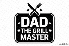 Dad the grill master svg | Father&#039;s day Svg | Svg Files Product Image 1