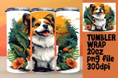 Mountain Wanderer Dog Tumbler Wrap - Sublimation Product Image 1