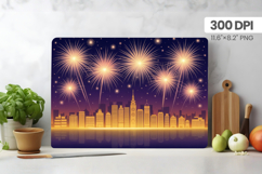 Happy New Year Cutting Board PNG Festive New Year's Eve 2026 Product Image 1