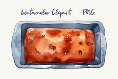 Banana Bread Baking Tray Sublimation Baking PNG Product Image 1