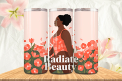 Black Girl Magic Black Woman Positive mind 20oz Tumbler wrap Product Image 1