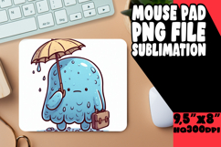 Unique Desk Mat Sublimation PNG, Monster Product Image 1