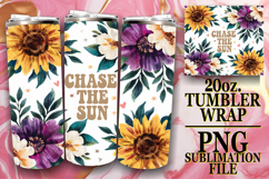 BRIGHT HORIZONS 20oz TUMBLER WRAP, Flower Quote Product Image 1