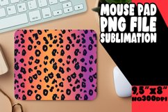 Eye-Catching Glitter Leopard Print Mouse Pad Design PNG Product Image 1