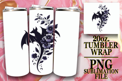 WHIMSICAL MOMENTS 20oz TUMBLER WRAP, Flower Animals Product Image 1