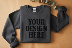 Charcoal Gildan 18000 Folded Flat Lay Mockups Product Image 1