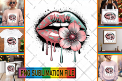 Whimsical TSHIRT Gift Ideas, Dripping Lips Product Image 1