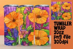 Colorful Flower Designs for 20oz Tumbler Wraps Product Image 1