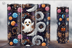 4 Ghost Tumbler Wrap Sublimations, 20 oz Product Image 2