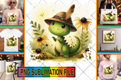LUMINOUS TSHIRT Ideas PNG, Cute Dino Product Image 1