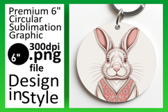 Trendy Circle Design Sublimation PNG , Valenines Animals Product Image 1