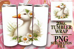 Bright Sublimation 20oz tumbler wrap, Goose Product Image 1