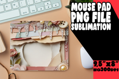 Bright MOUSE PAD Sublimation Style, Christmas Product Image 1