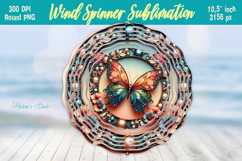 Cute butterfly windspinner |Summer Wind spinner sublimation Product Image 1