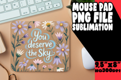 Playful Desk Mat Sublimation PNG, Girl Quote Product Image 1