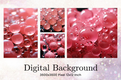 Water Bubbles Background Pink Water Drop Wallpaper_107 Product Image 1