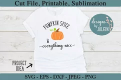 Pumpkin Spice & Everything Nice SVG, png, eps, jpeg, DXF Product Image 5