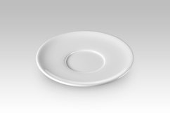 White plate, mock-up. Product Image 2