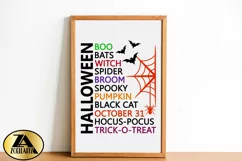 Halloween SVG PNG EPS DXF Halloween Word Art SVG Spooky SVG Product Image 6