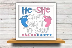 Baby SVG DXF JPEG Silhouette Cameo Cricut Gender reveal svg Product Image 2