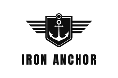 Iron Anchor Winged Shield Logo - Majestic Maritime Security Product Image 1
